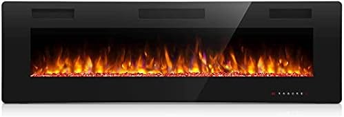 Antarctic Star 42 Inch Electric Fireplace in Wall Recessed and Wall Mounted Fireplace Heater wourant