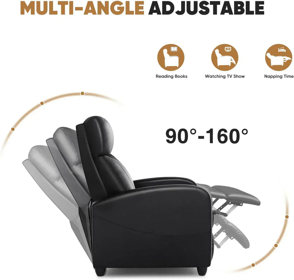 Adult recliner living room massage recliner adjustable home theater chair single sofa wourant