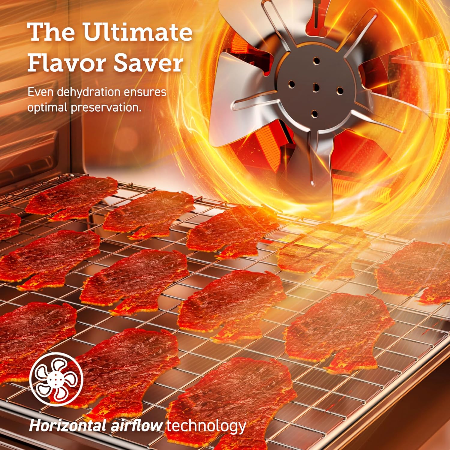 COSORI Food Dehydrator Bigger Than 7 Trays With Large 6.5" Drying Space 600W Power wourant