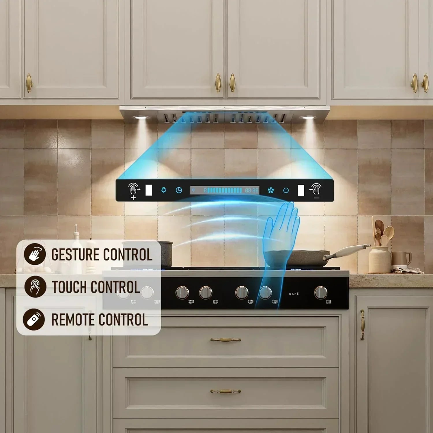 IKTCH 30" Built-in Plug-in Range Hood 900 CFM Stainless Steel Kitchen Range Hood wourant