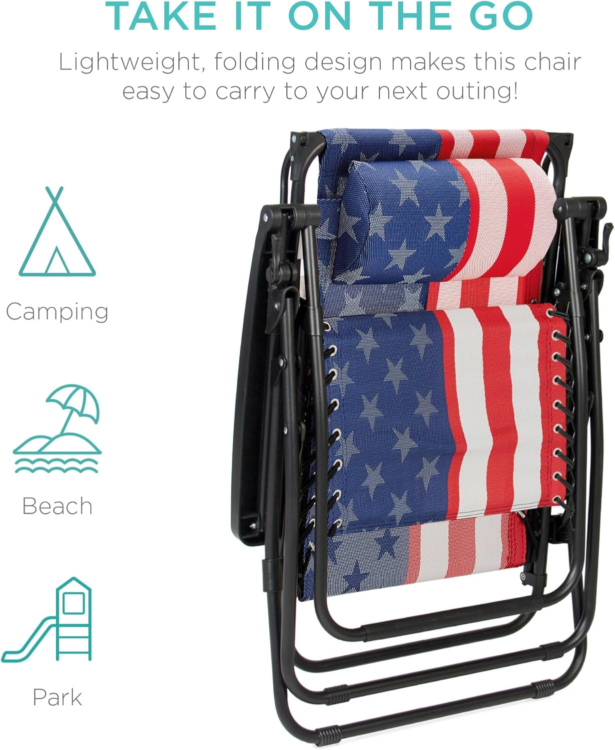 Best Choice Products Folding Zero Gravity Recliner Patio Lounge Chair Adjustable Canopy Shade wourant