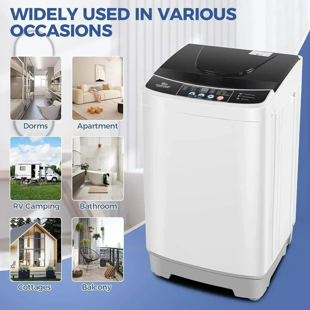 20Lbs Portable Washing Machine Nictemaw Portable Washer 2.8 Cu.ft Washer and Dryer Combo wourant