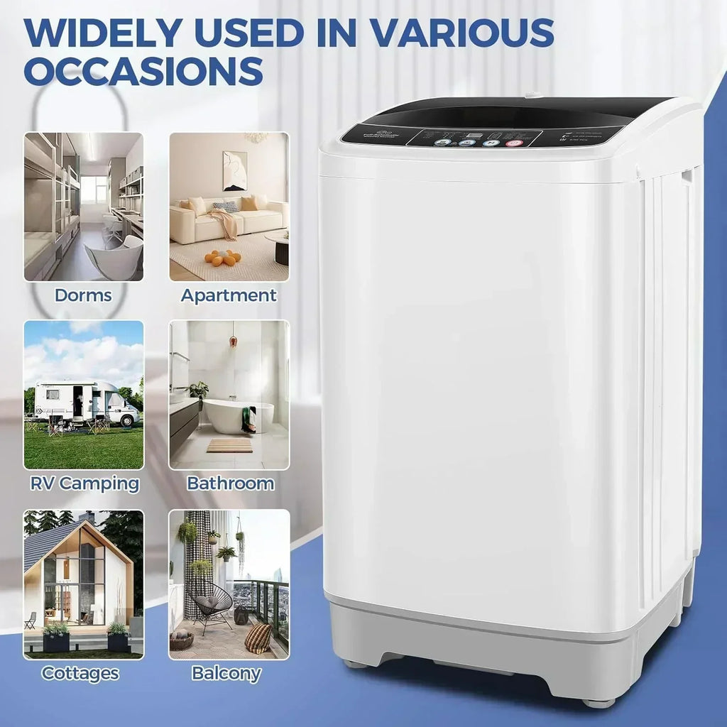 20Lbs Portable Washing Machine Nictemaw Portable Washer 2.8 Cu.ft Washer and Dryer Combo wourant