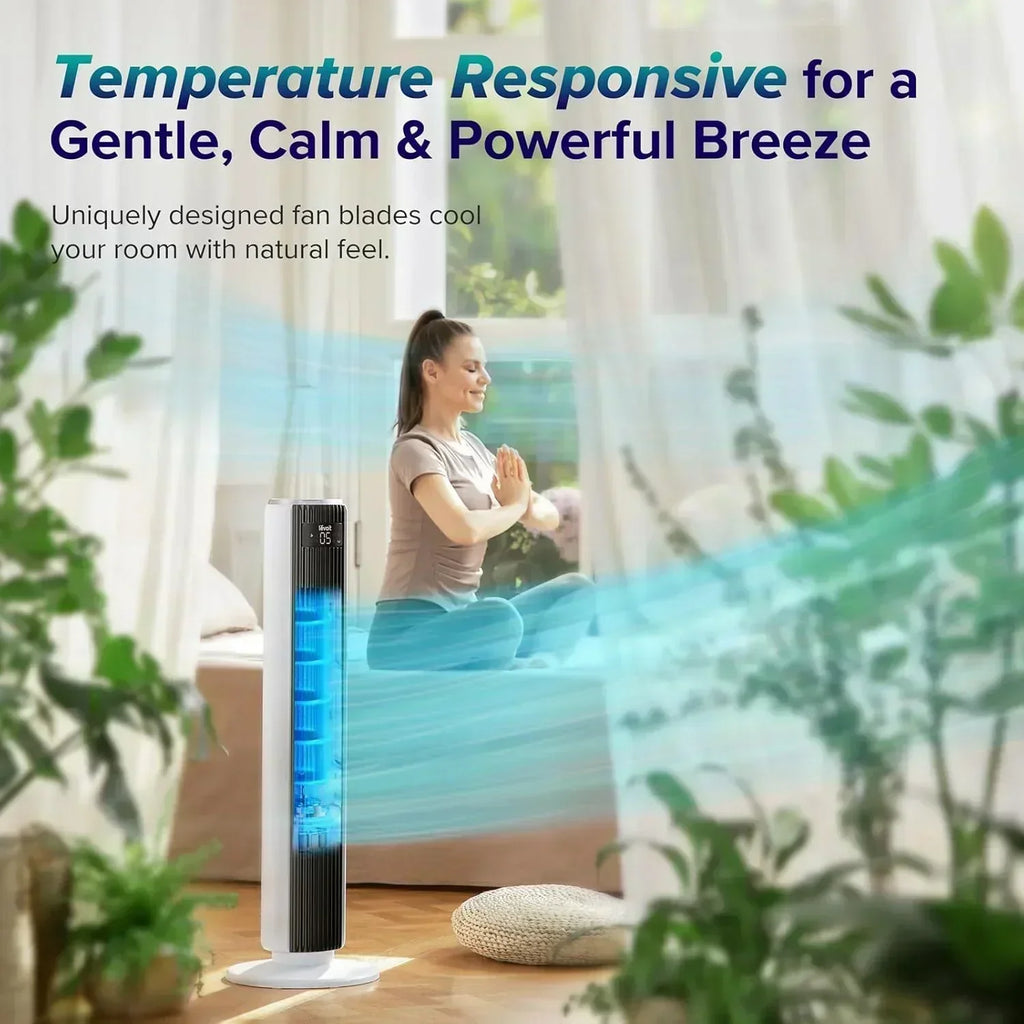 LEVOIT Tower Fan for Bedroom Standing Fan with 28dB Quiet for Sleep Remoter 12H Timer wourant