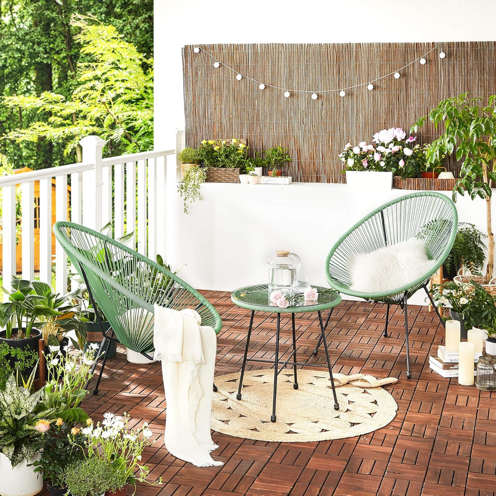 Outdoor Settee 2-Seat Garden Furniture with Backrest PE Rattan wourant