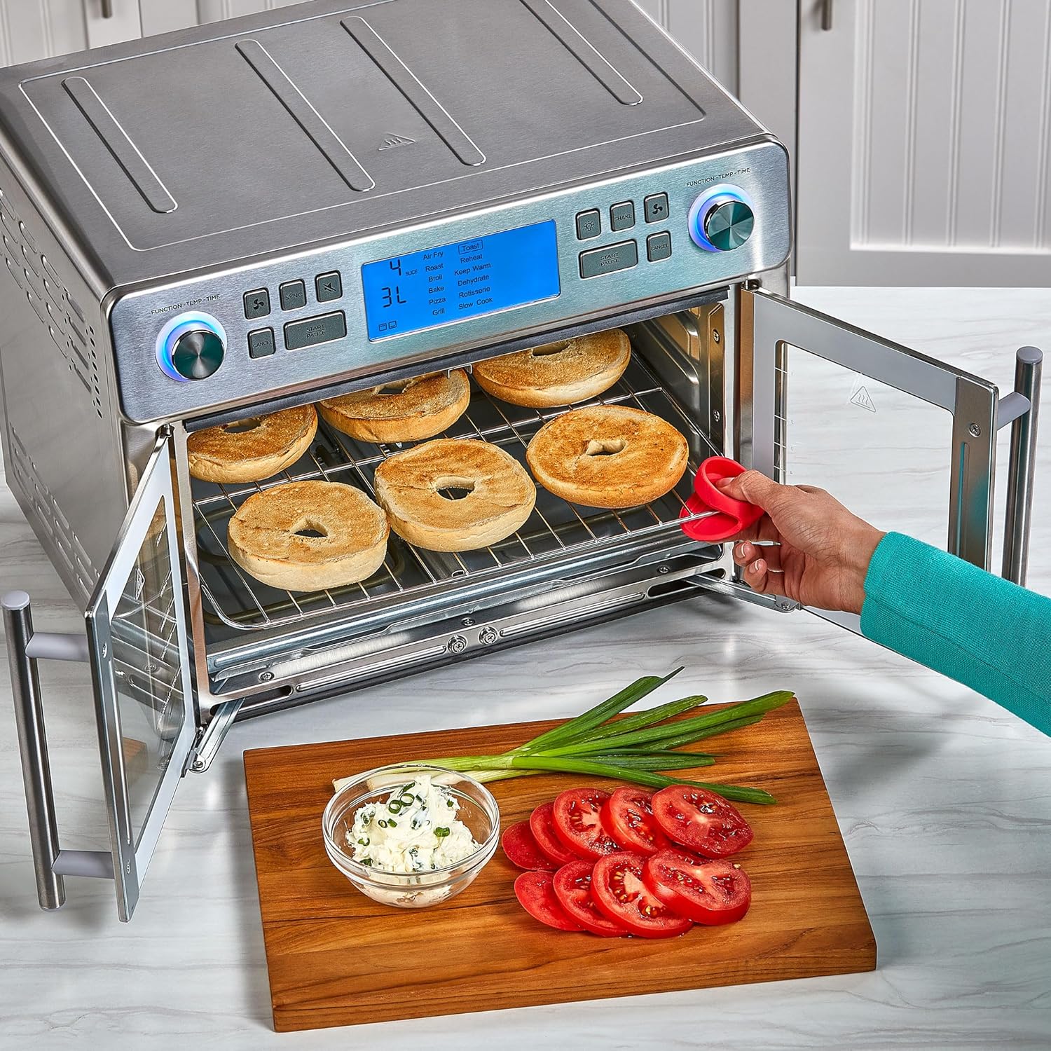 Emeril Lagasse Dual Zone 360 Air Fryer Oven Combo with French Door 25 QT Extra Large wourant