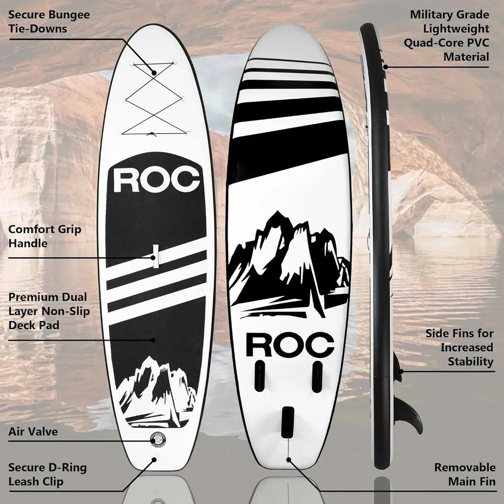 ROC inflatable stand-up paddle board SUP paddle board accessories Anti-slip comfortable deck wourant