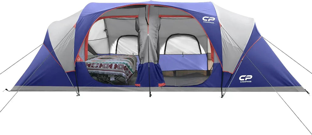 CAMPROS CP Tent 12-Person-Camping-Tents 3 Room Family Tents Waterproof Family Tent wourant