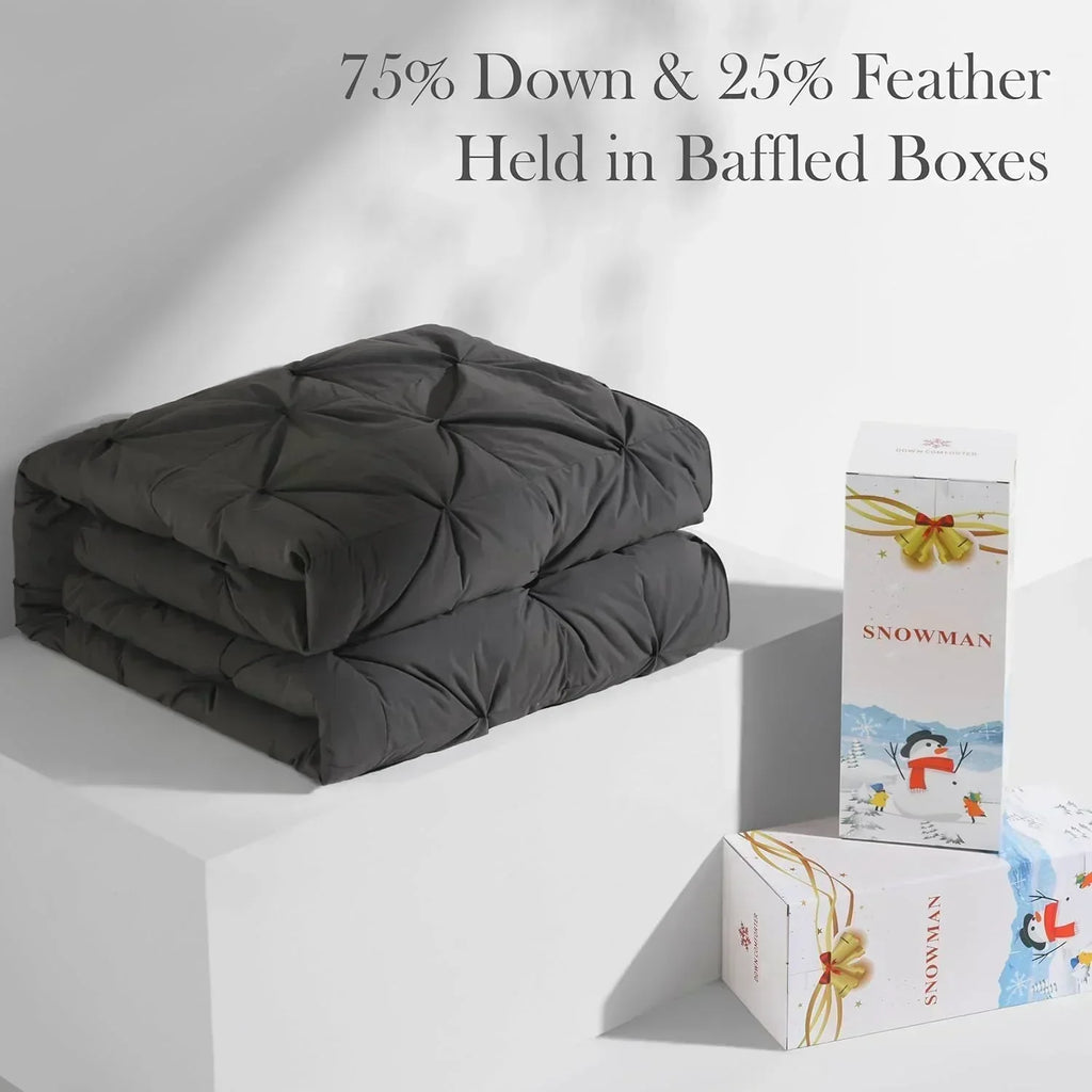 Premium Down Comforter 3D Baffle Box Design wourant