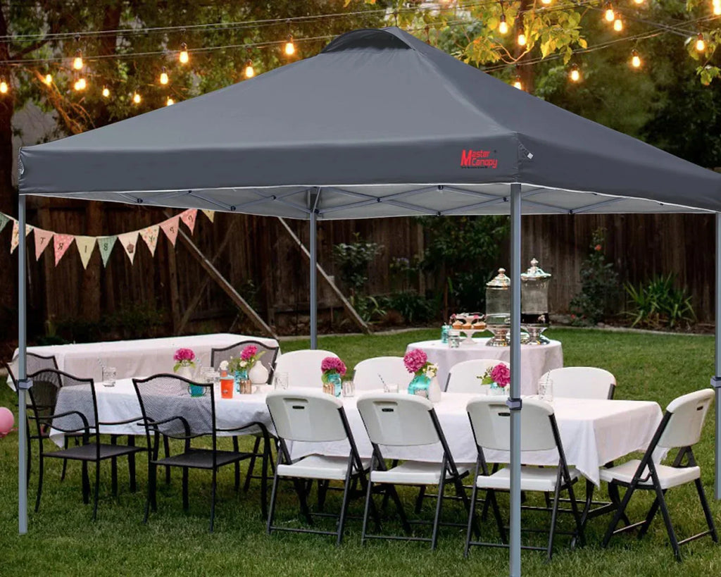 Durable Pop-up Canopy Tent with Roller Bag (10x10 Black) wourant