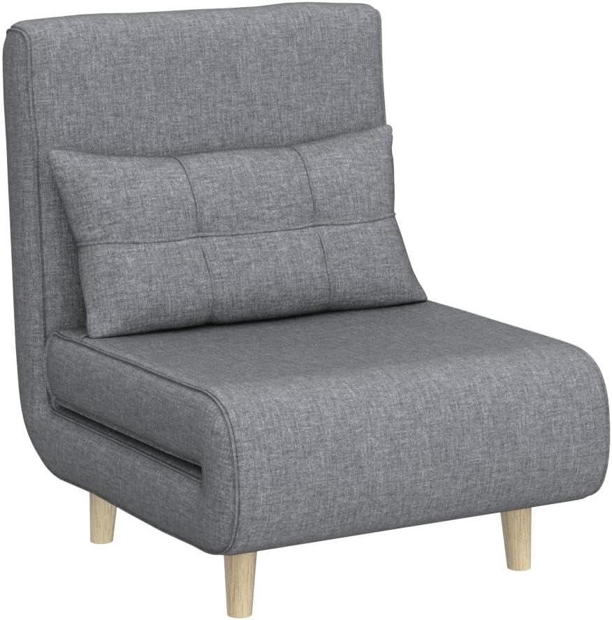 3-in-1 sleeper chair bed convertible chair bed futon sofa with adjustable backrest wourant