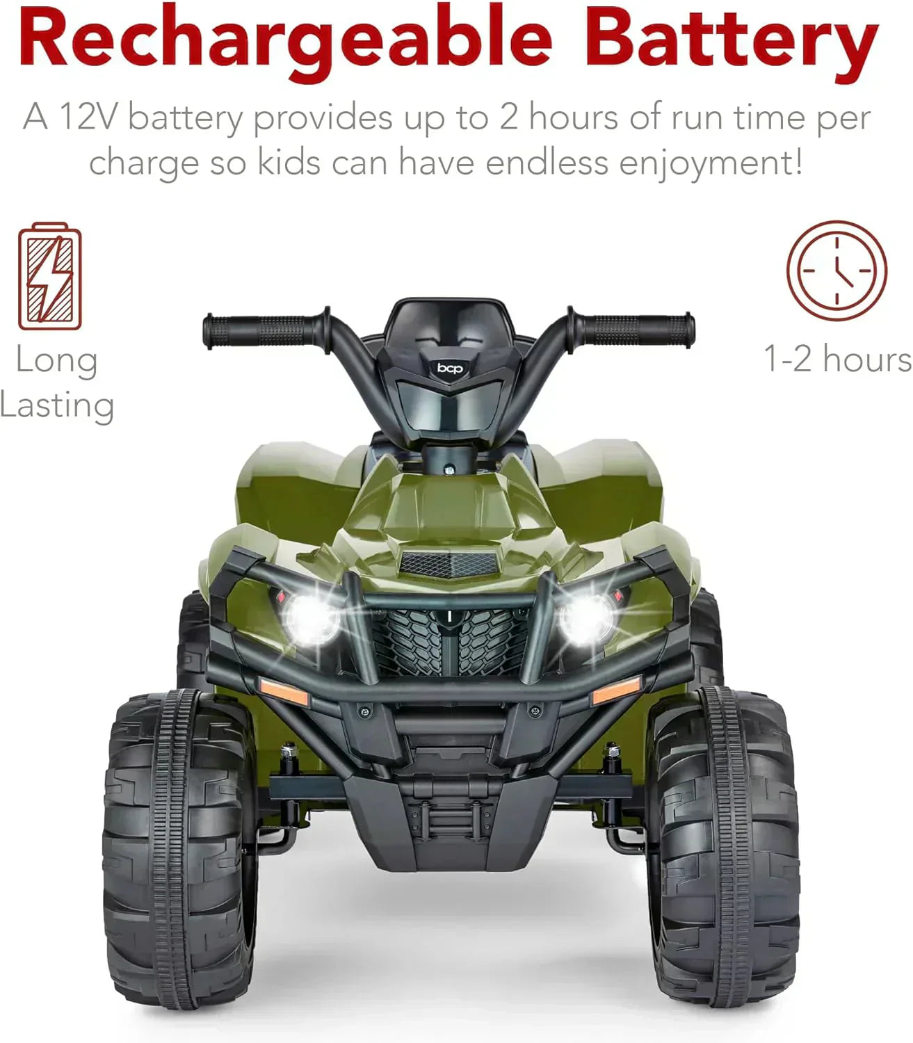 Best Choice Products 12V Kids Ride-On Electric ATV 4-Wheeler Quad Car Toy Bluetooth Audio wourant