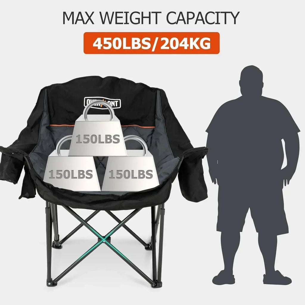 Extra Large Double Camping Chair 2 Person Comfortable Sofa Chair Adult Loveseat Lawn Chair wourant