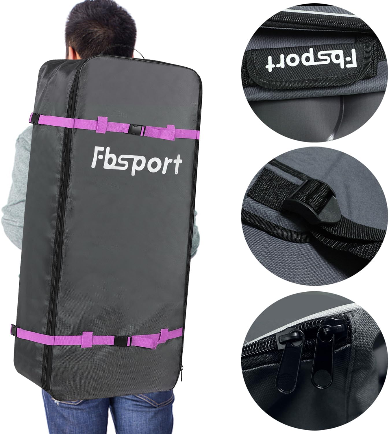 FBSPORT 11' Premium Stand Up Paddle Board Yoga Board with Durable SUP Accessories Carry Bag wourant