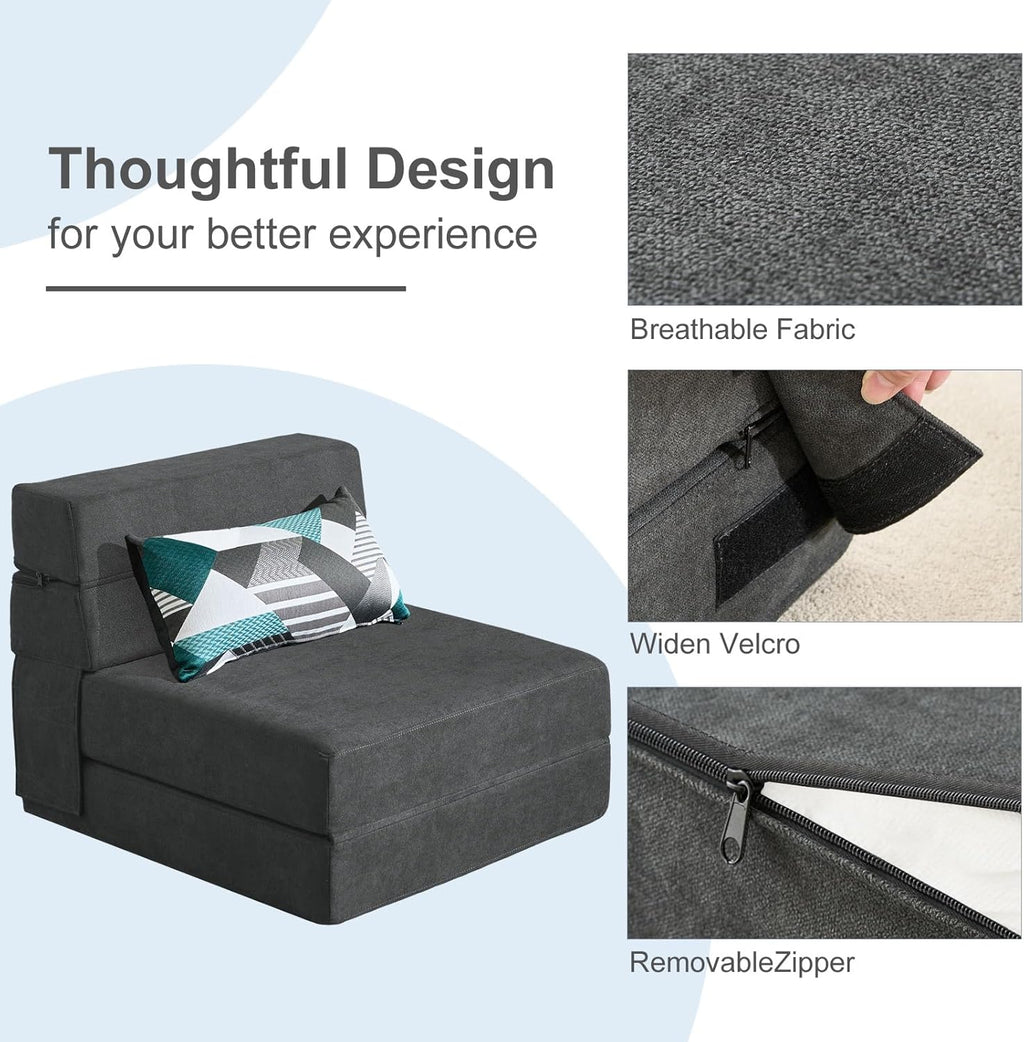 60 inch pull out sofa bed memory foam sofa with 2 pillows futon bed guest bed and pull out sofa wourant