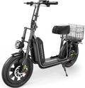 iScooter electric scooter with seat 28/19/15.6 mph top speed dual suspension scooter wourant
