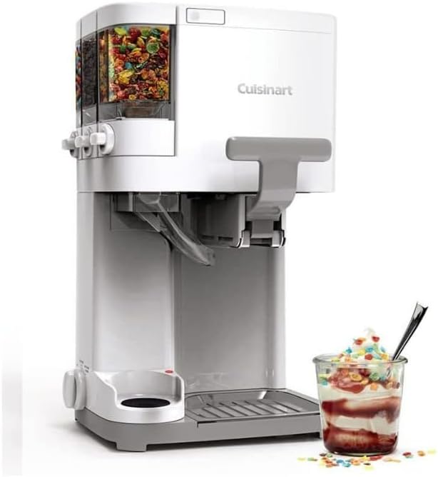 Cuisinart Soft Serve Ice Cream Machine- Mix It In Ice Cream Maker for Frozen Yogurt, Sorbet, Gelato, Drinks 1.5 Quart, White, ICE-48 wourant