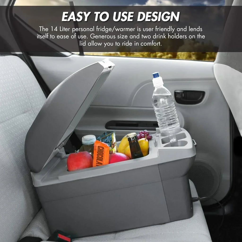 Personal Thermoelectric Cooler/Warmer 14 Liter Capacity Portable Electric Car Cooler wourant