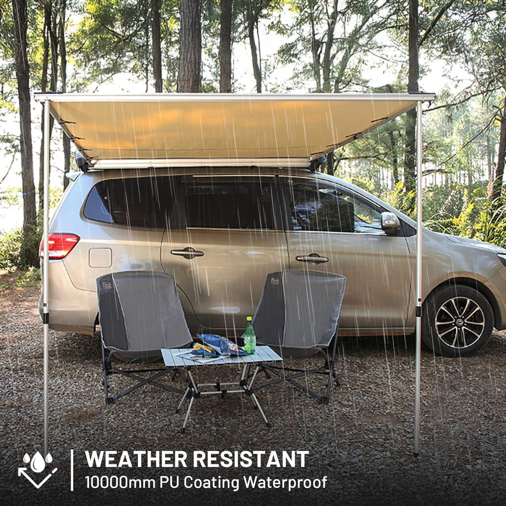 8.2 x 6.5 ft. Waterproof Car Awning for Campers and Trucks wourant