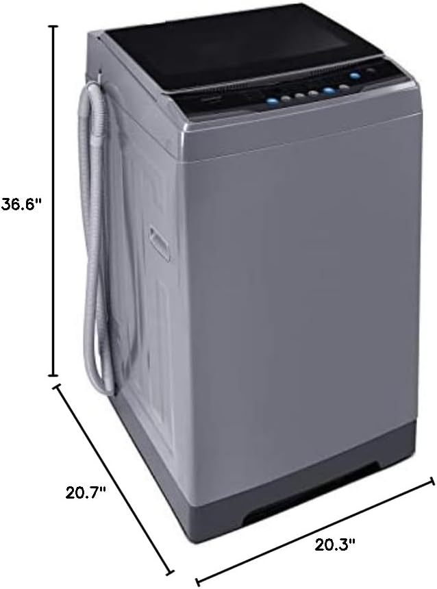 Comfee Portable Washing Machine 0.9 Cubic Feet Compact Washing Machine with LED Display 2 Built-in Drums Space Saving Fully Automatic Washing Machine wourant