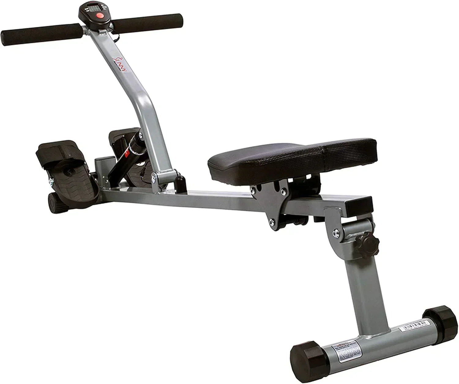 Sunny Health & Fitness Compact Adjustable Rowing Machine with 12 Levels of Resistance wourant