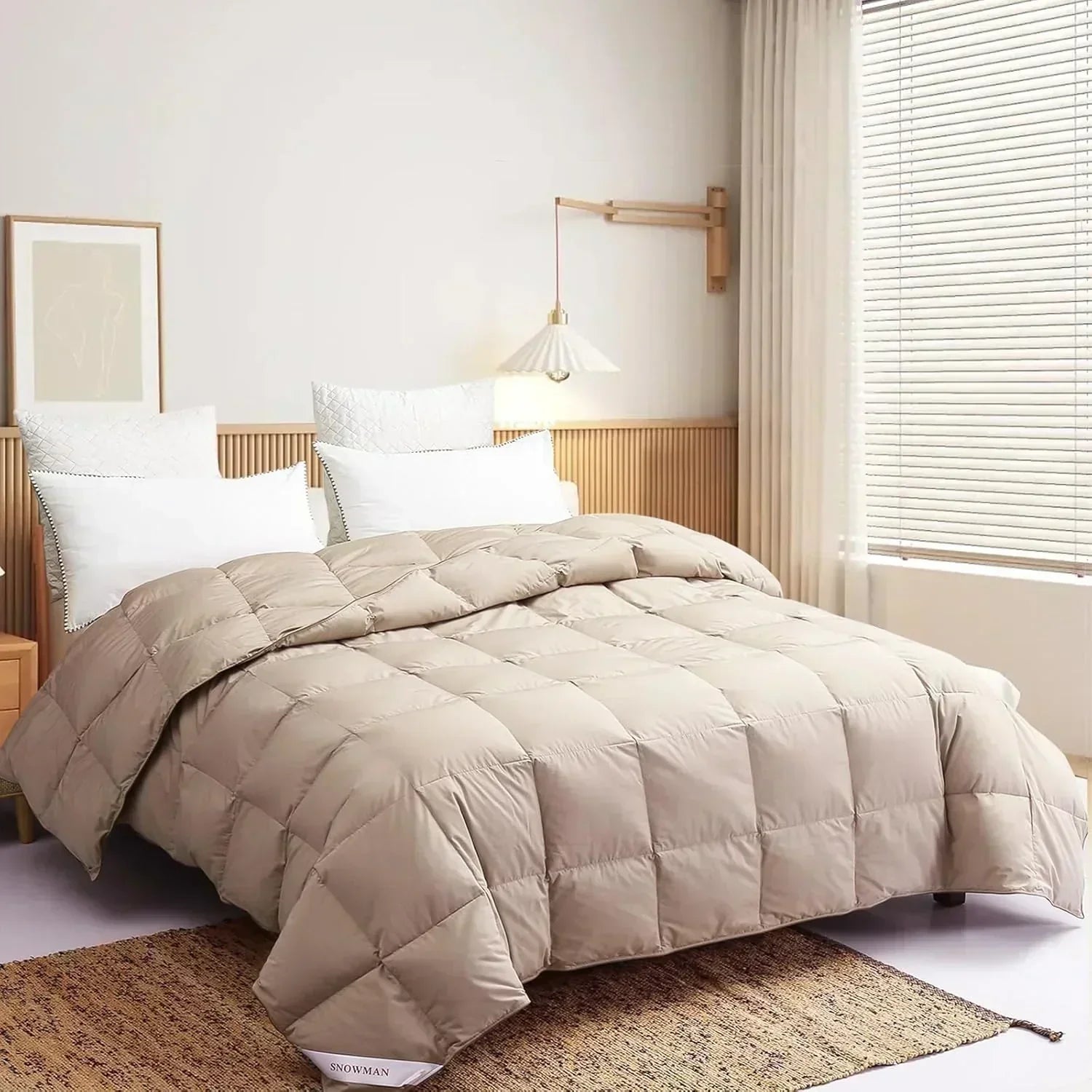 Premium Down Comforter 3D Baffle Box Design wourant