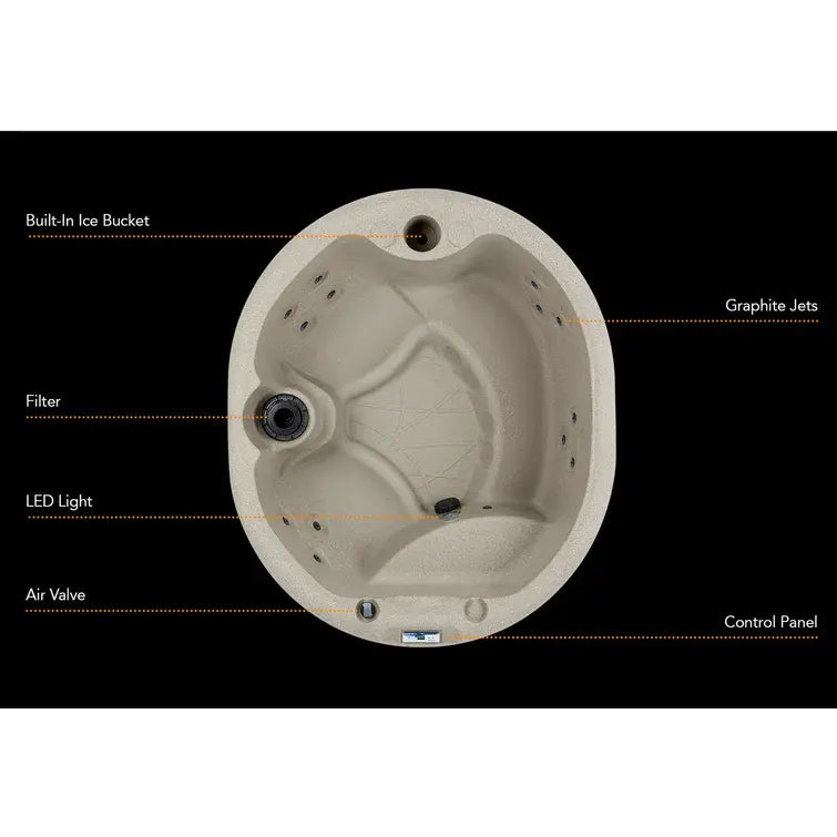 Lifesmart Spas 4 Person 13 Jet Oval Plug And Play Hot Tub wourant