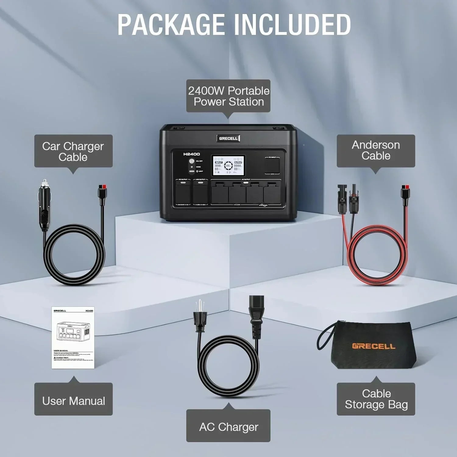 Portable Power Station 300W (Peak 600W) 230.88Wh Solar Generator 60W USB-C PD Output wourant