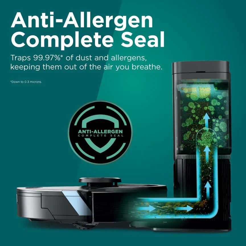 Robot Vacuum & Mop Combo Powerful Suction Matrix Plus 60-Day Debris Capacity wourant