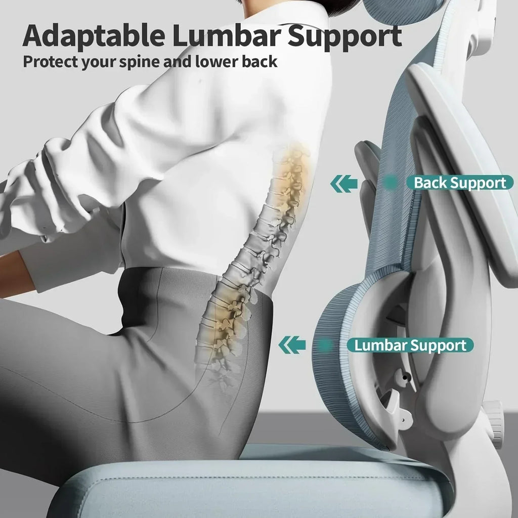 Office Chair Ergonomic Desk Chair 330 lbs Home Mesh Desk Chair Comfortable Gaming Chair wourant