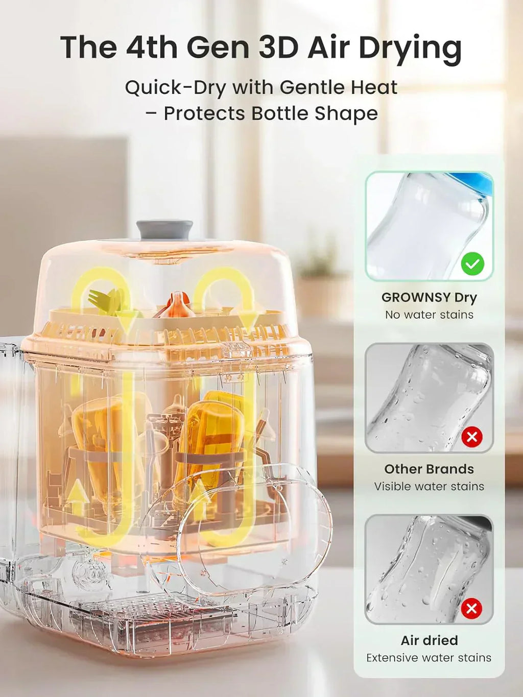 Bottle Washer Pro All-in-One Bottle Washer and Sterilizer Baby Bottle Washer for Bottles wourant