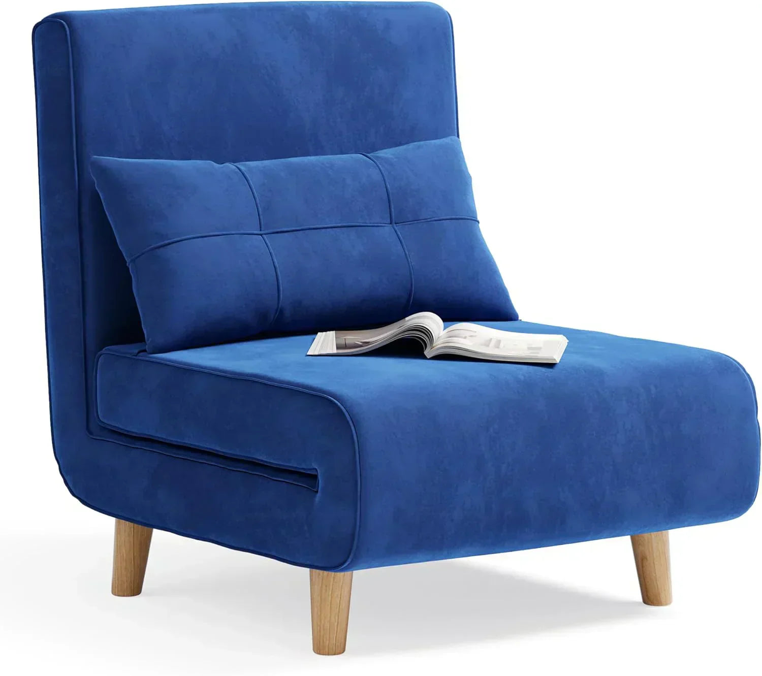 3-in-1 sleeper chair bed convertible chair bed futon sofa with adjustable backrest wourant