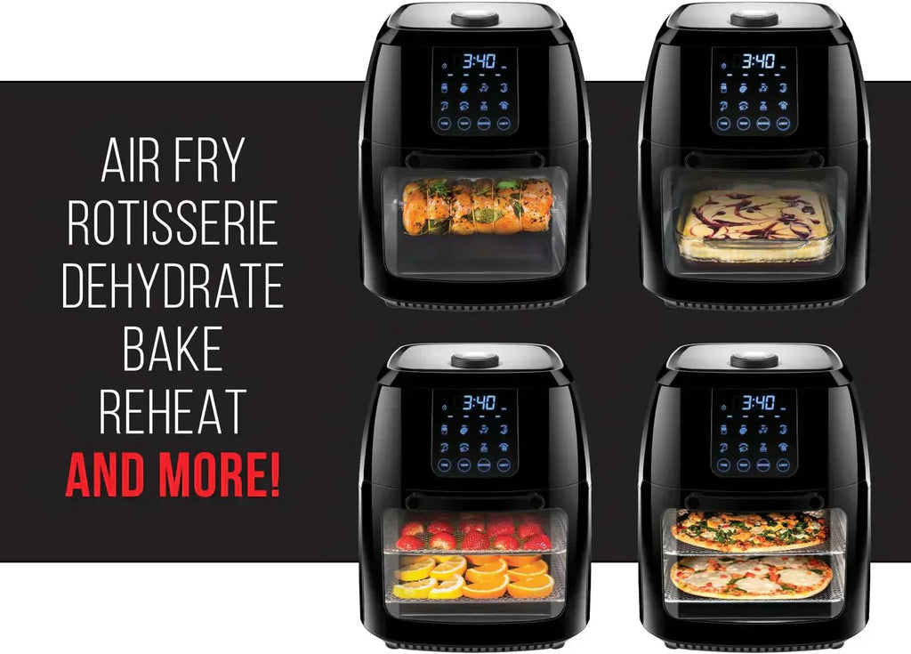 Chefman Compact 6.3-Quart Digital Air Fryer with Rotisserie Dehydrator and Convection Oven wourant