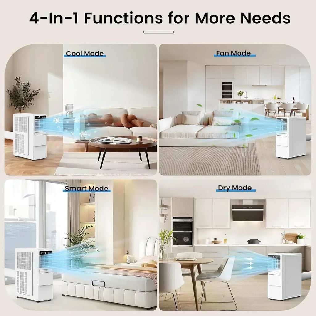 12000 BTU Portable Air Conditioners for Room up to 500 sq.ft Free Standing Quiet Portable AC Unit wourant