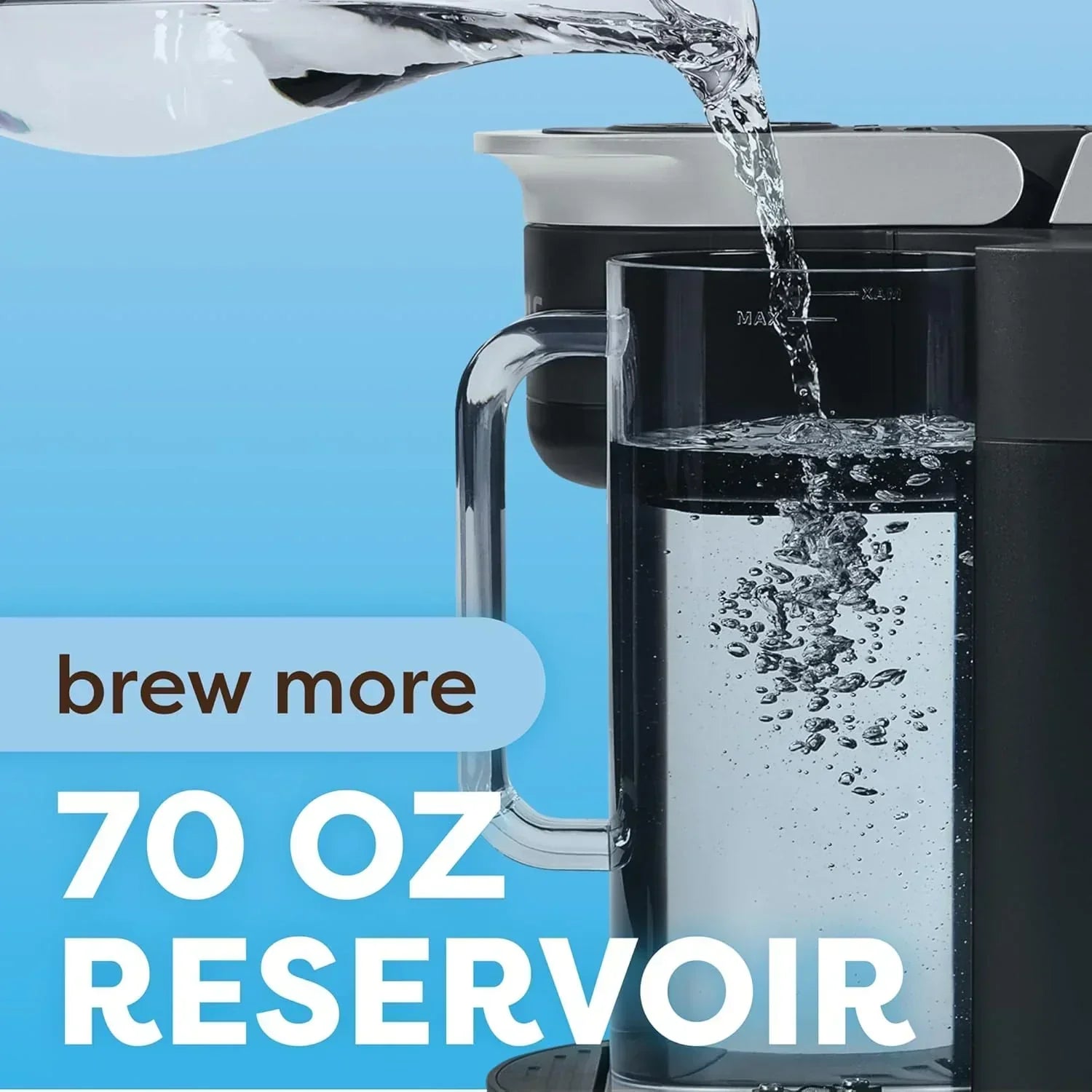 K-Brew+Chill Iced and Hot Single-Cup Coffee Maker with 70-ounce Removable Water Tank wourant