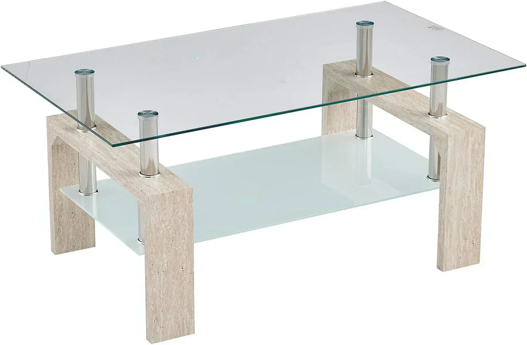 Living Room Rectangle Coffee Table Tea Table Suitable for Waiting Room Modern Side Coffee Table wourant