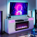 70" Fireplace TV Stand for TVs Up to 75" Storage Cabinet Media Console Table for Living Room wourant