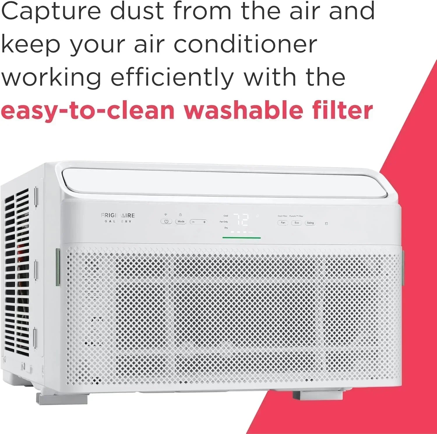 Frigidaire GHWQ103WC1 Inverter Quiet Temp Room Air Conditioner 10,000 BTU with Wi-Fi Connected wourant