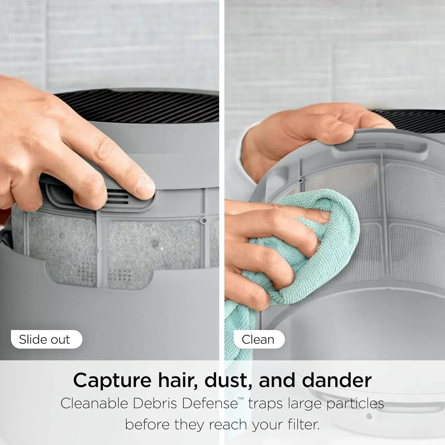 Air Purifier Compact Pro with Long-lasting HEPA Exceeding Filtration For Pet Dander Dust Smoke wourant