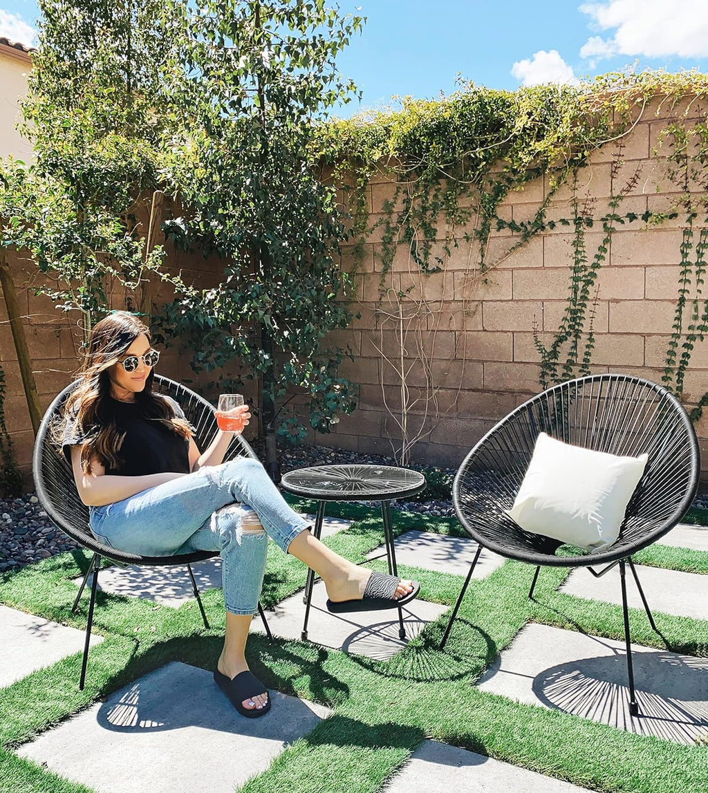 Outdoor Settee 2-Seat Garden Furniture with Backrest PE Rattan wourant
