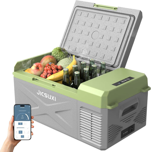 12V Car Refrigerator 17 Quart Portable Freezer 12 Car Fridge -4F~68F Compressor Electric Cooler wourant
