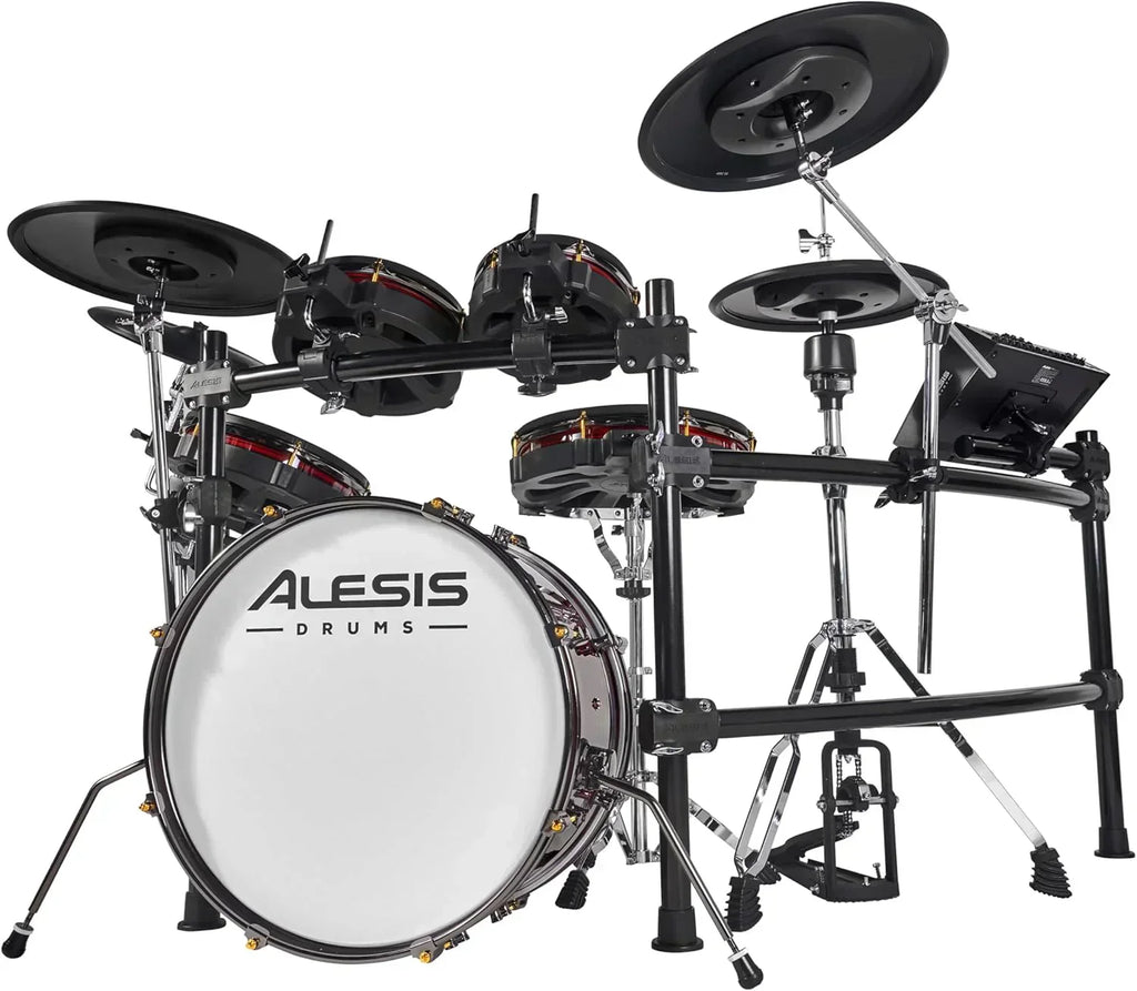 Alison Strata Prime Electronic Drum Set with Touch Screen Dual Area Grid Head wourant