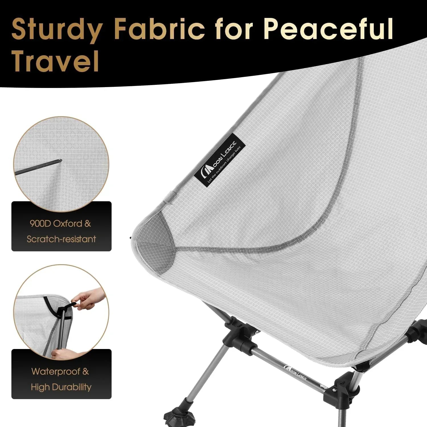 Portable Camping Chair Plus Folding Chair for Backpacking and Hiking wourant