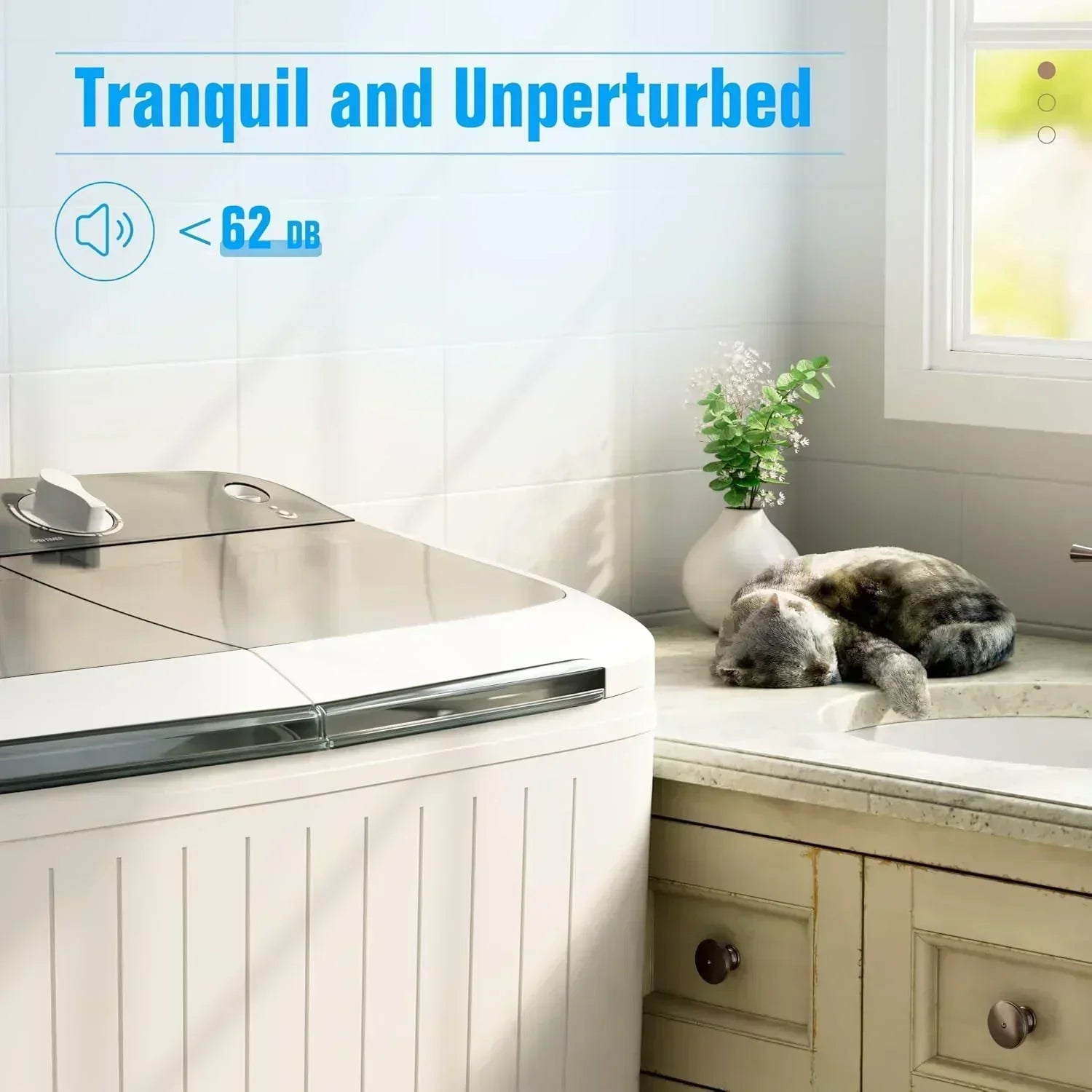 INTERGREAT Portable Washing Machine 16 lb Twin Tub Washing Machine wourant