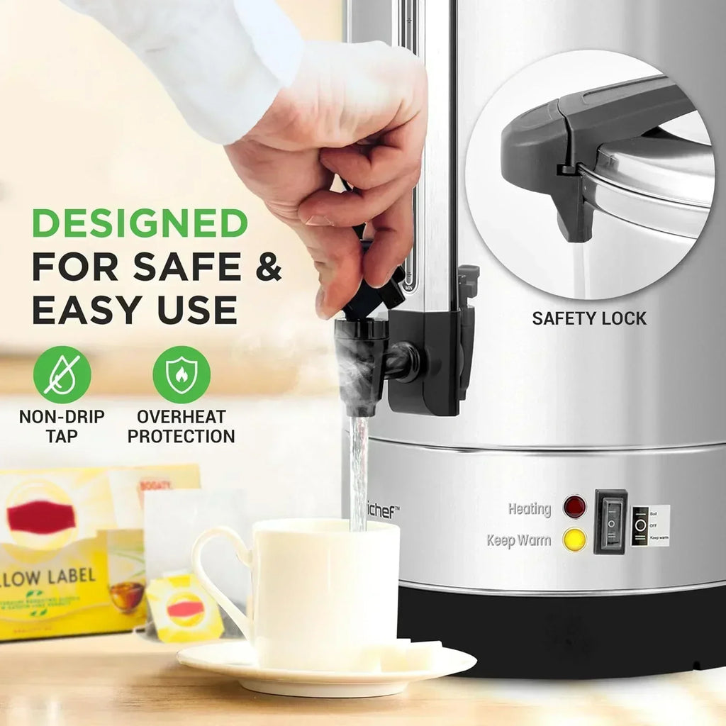 NutriChef Water Heater and Hot Water Dispenser 8L Electric Beverage Dispenser wourant