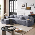 Cloud Sectional Couch with L Shape Chaise Modern Modular Sofa with Deep Seat Built in Cup Holder wourant