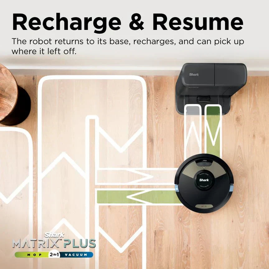 Robot Vacuum & Mop Combo Powerful Suction Matrix Plus 60-Day Debris Capacity wourant
