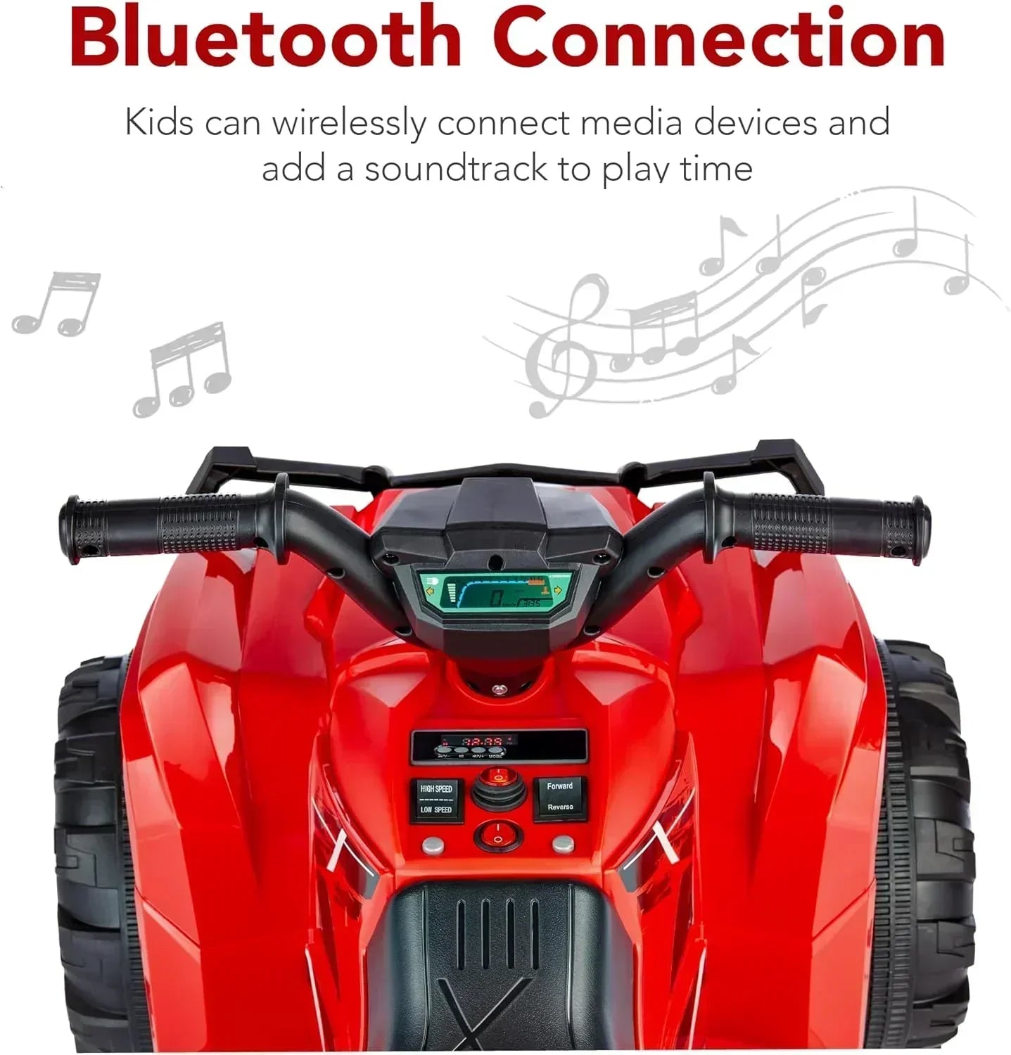 Best Choice Products 12V Kids Ride-On Electric ATV 4-Wheeler Quad Car Toy Bluetooth Audio wourant
