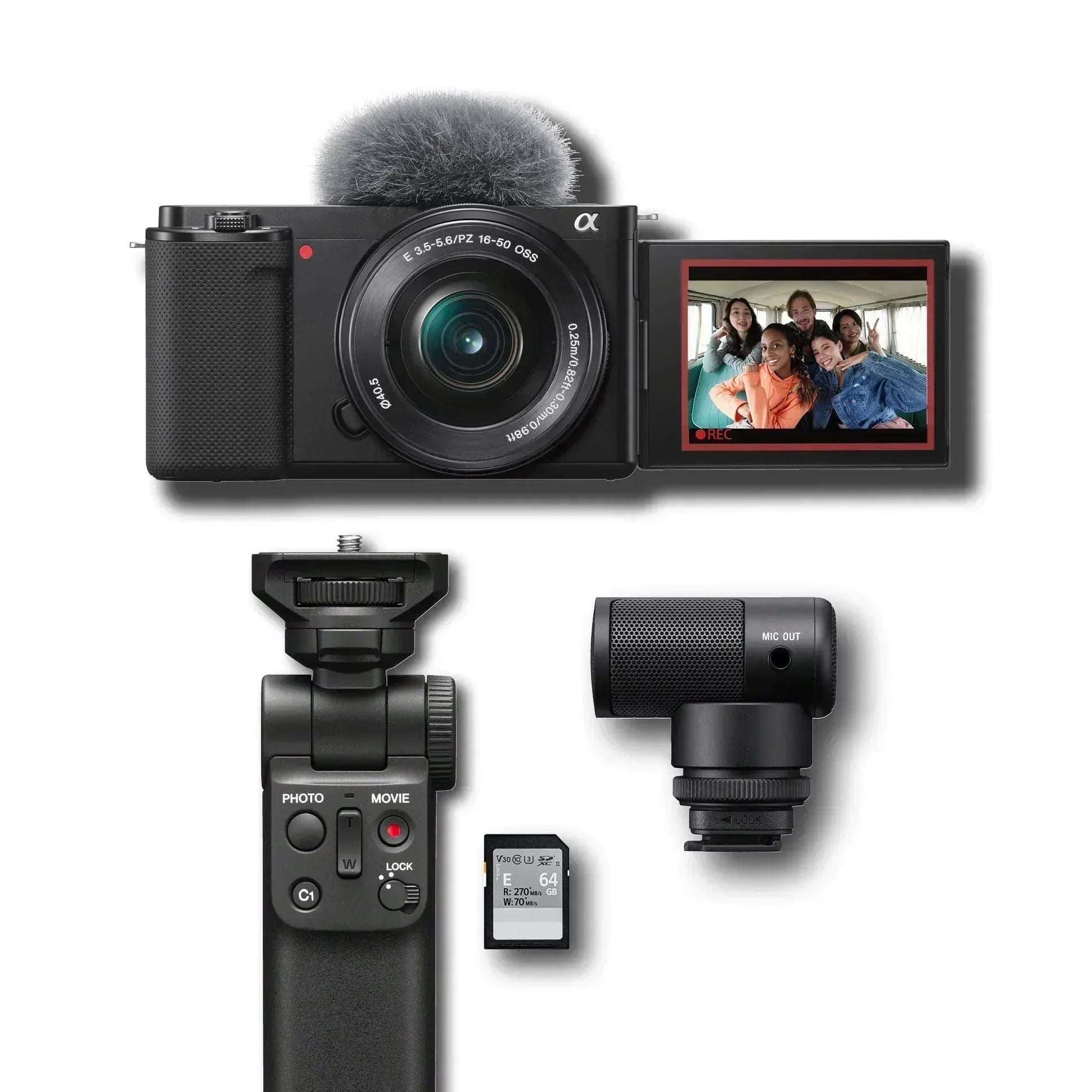 Alpha ZV-E10 APS-C Interchangeable Lens Mirrorless Vlog Camera Kit Black wourant