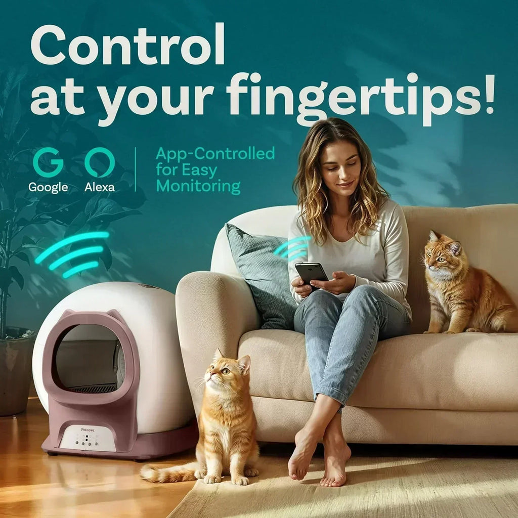 Self Cleaning Litter Box with Auto Safety Sensors Automatic Cat Litter Box Self-Cleaning wourant